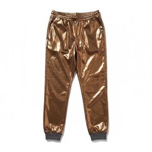 Shimmering Metallic golden hand made for Women no pockets